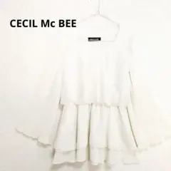 CECIL Mc BEEセシルマクビー シフォン 切り替え トップス チュニックのサムネイル
