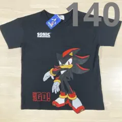新品　シャドーソニック　半袖　tシャツ　SONIC 140 刺繍　ブラック
