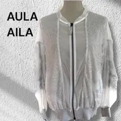 AULA AILA シアーレース　アウラ　アイラ　ダブルジップアップブルゾンのサムネイル