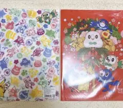 ポケモンセンター A4クリアファイル2枚セット お正月2018