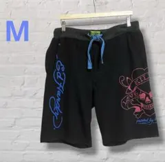 エドハーディー スウェット ショートパンツ ハーフパンツ ピンクドクロ スカルのサムネイル