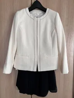 ♪美品♪ フォーマルノーカラージャケット・ブラウス・スカート3点セット♪