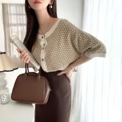 classical elf 半袖　ニット　カーディガン　2way