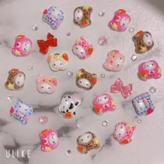 ネイルパーツ★nailキティ　かぶりものキティ