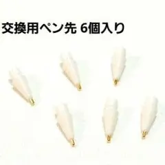 金属製 アップルペンシル 第1/2世代 交換用ペン先 6個入り