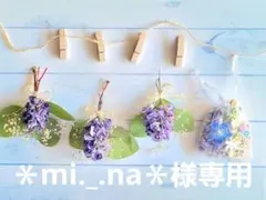＊mi._.na＊様専用☆藤の花&ユーカリ藤の花サシェのミニのガーランド