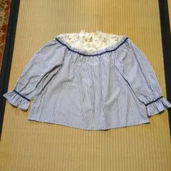 ストライプ長袖シャツ