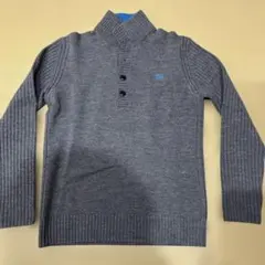 BURBERRY BLACK LABEL グレーニット（羊毛100%）