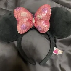 ディズニー カチューシャ ミニー ミニーちゃん ピンク 平成 スパンコール