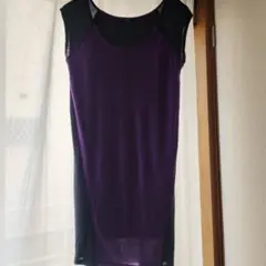 AZUL by moussy ノースリーブ　 パープル/ ブラックのサムネイル