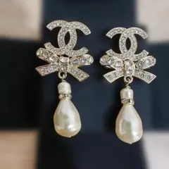 シャネル ココマーク パール ピアス