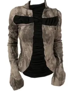 00s y2k DIESEL 多重ネックレス ギミック カットソー モード コア