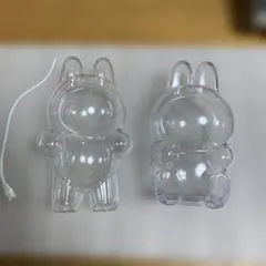 正規品用新品【高品質】ラブブ 専用クリアケース立つ1つ、座り1つの2個セット