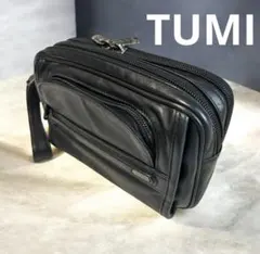 TUMI トゥミ　セカンドバッグ クラッチバッグ レザー 92104D4 黒
