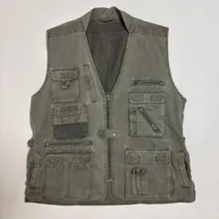 激レア 80s バナナリパブリック XL サファリベスト ハンティング 紺