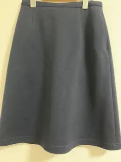 ネイビー フレアスカート サイドポケット付き　事務服