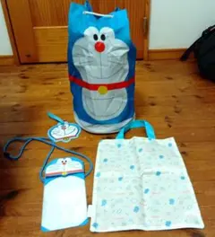 ドラえもん 水泳バッグ 防水ネックポーチ エコバッグ ネームプレート4点セット