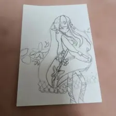 子供が書いた絵 エルフの女の子のサムネイル