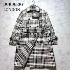 美品✨バーバリーロンドン トレンチコート ノバチェック 総柄 ベルト M