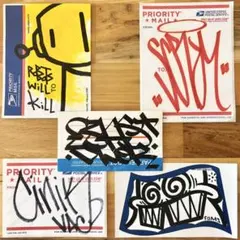 ③ グラフィティー 手描きステッカー 5枚セット graffiti グラフィティのサムネイル