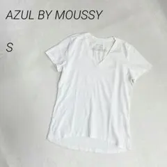 AZUL BY MOUSSY 　オーガニックコットンVネックTシャツ 半袖　無地のサムネイル