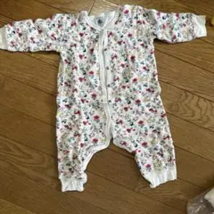 プチバトー　花柄　ロンパース 12m 74cm