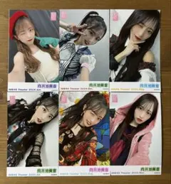 向井地美音 AKB48 ピンポン球 チェキ風写真 2024年 2025年 計６枚