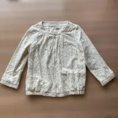 グローバルワーク　shuca ノーカラージャケット　総レース　アイボリーのサムネイル