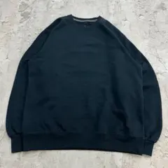 n*e様 フルーツオブザルーム　スウェット　無地　トップス　長袖　古着　ネイビー