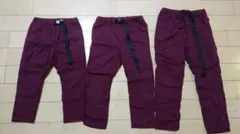 Right-on MPS 紫 綿パンツ３点セット♪size110,120,130