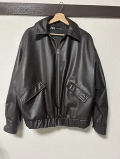 ZARA ブラウン レザージャケット