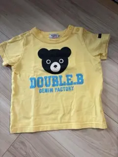 DOUBLE.B 半袖Tシャツ イエロー 90
