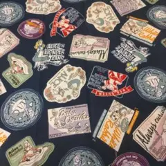 不思議の国のアリス オックス生地 はぎれ4枚セット