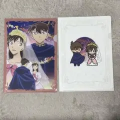 名探偵コナン セガラッキーくじ K賞 クリアファイルセット 新一＆蘭