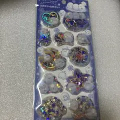 新品未開封　スパンコールパーティー シール　シマエナガ