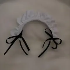 フリル付きヘッドドレス ホワイト
