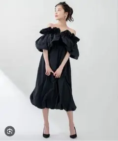 キュメリ オーバースリーブバルーンワンピース