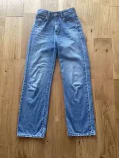 ユニクロ ワイドストレートジーンズ 22