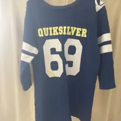 QUIKSILVER フットボールシャツ ナンバリング ブルー Lのサムネイル