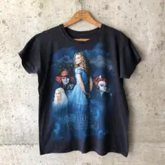 当時物 非売品 アリス イン ワンダーランド Tシャツ XL ジョニーデップ 