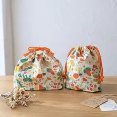 動物たちのパレード！入園入学2点セット（裏地付き）