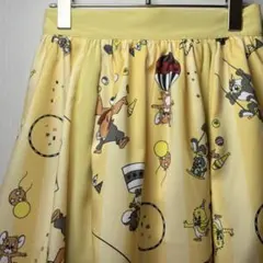 axes femme トムとジェリー総柄フレアスカート M