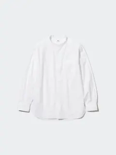 ボ*ズ様 ユニクロ　エクストラファインコットンオーバーサイズスタンドカラーシャツ