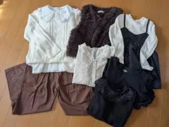 130cm まとめ売り プティマイン フリルブラウス ファーベスト