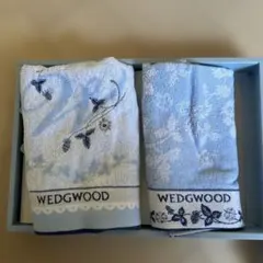 WEDGWOOD ブルー花柄タオルセット