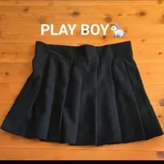 PLAY BOY ブラック プリーツスカートのサムネイル