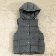 GU 中綿ベスト　グレー　M