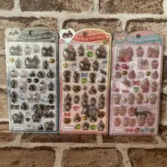 モンチッチ　うるちゅるポップシール　3種セット