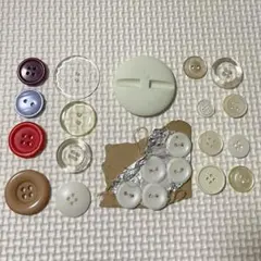 ボタン 白系 カラー