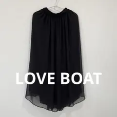 ラブボート シースルーロングスカート ブラック